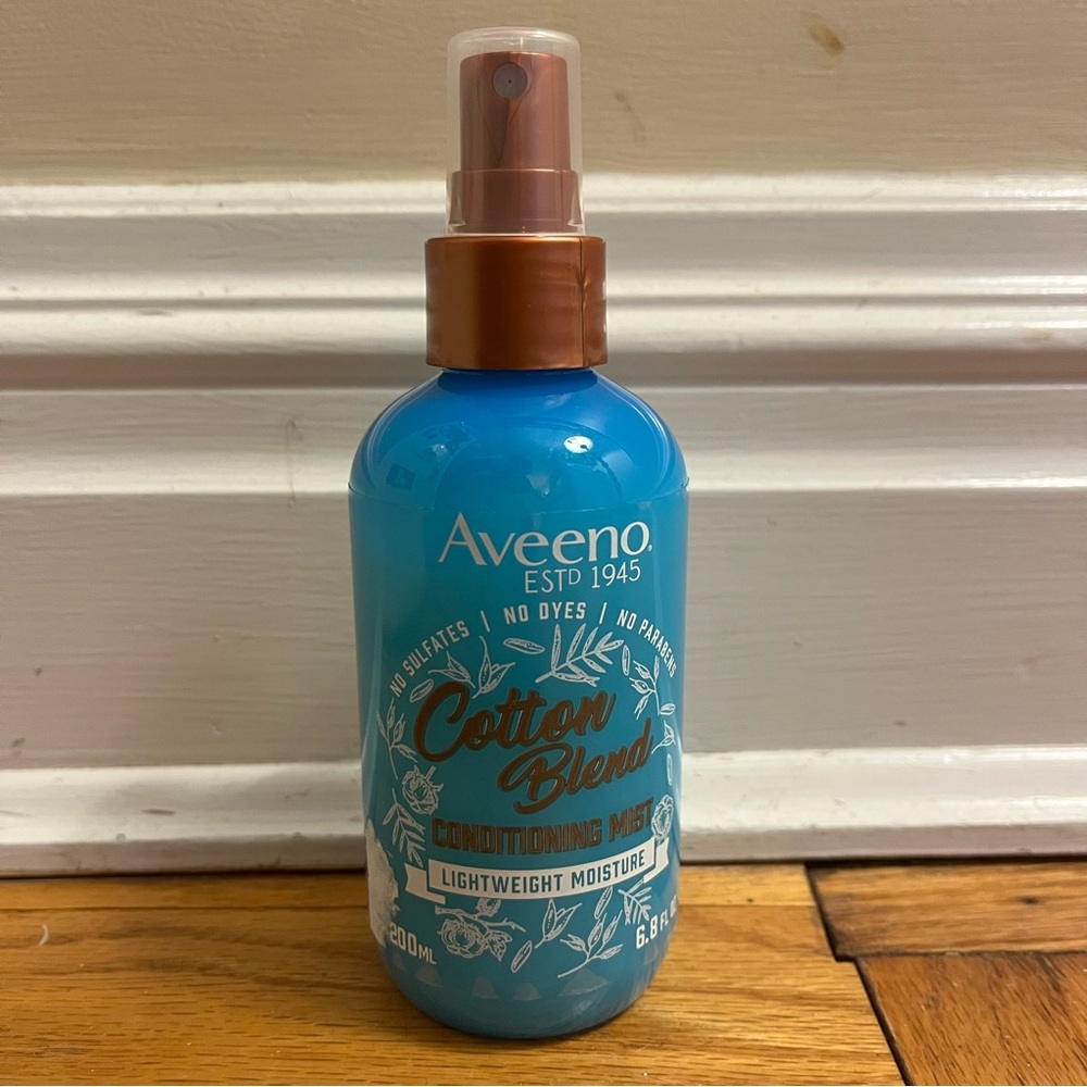 New Aveeno Cotton Blend Lightweight Moisture Conditioning Mist Leave In